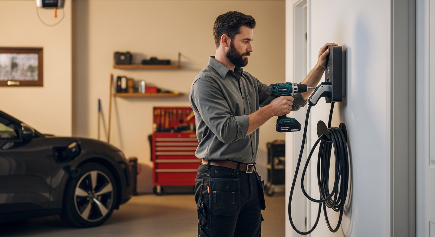 EV charger installation Las Vegas garage